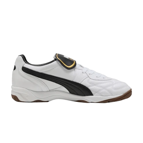 PUMA King Indoor Soccer Shoes Unisex White Black