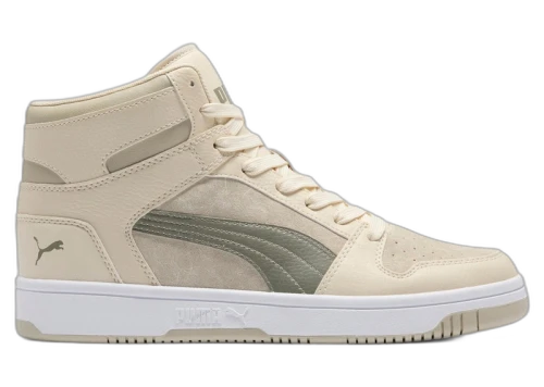 Puma Rebound Layup Washed Suede Alpine Snow Velvet Moss