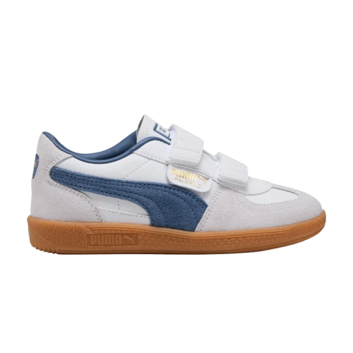 Puma Palermo Elevata Leather Little Kid 'White Dark Indigo'