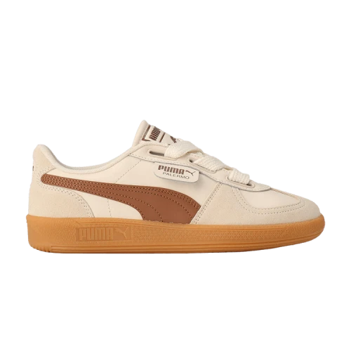 PUMA Palermo Wide Lace SD 'Frosted Ivory Brown Mushroom' (Women's)