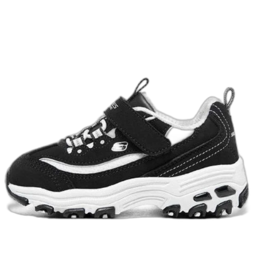 (GS) Skechers D'Lites Shoes 'Black White'