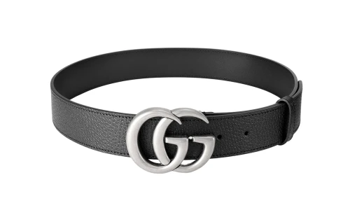 Gucci Double G Buckle Leather Belt Black