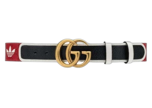 Gucci x adidas GG Canvas Belt Red/White/Black