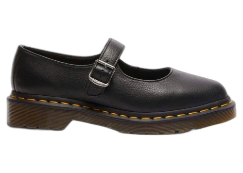 Dr. Martens Elphie Virginia Leather Mary Jane Shoes Black (Women's)