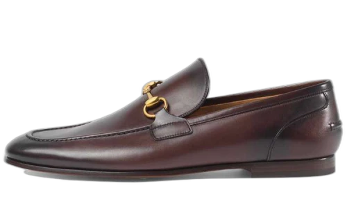 Gucci Jordaan Loafer Dark Brown Leather