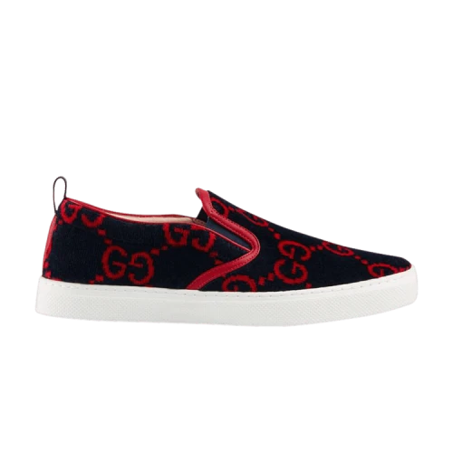 Gucci GG Terry Cloth Slip-On 'Blue Red'