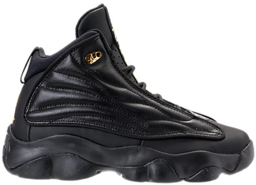 Jordan Pro Strong Black Metallic Gold (GS)