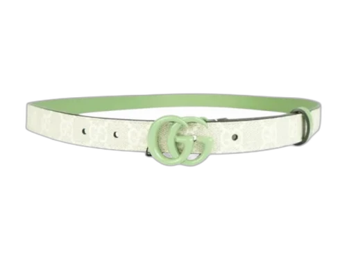Gucci GG Marmont Belt Light Green