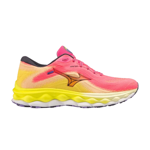 Mizuno Wave Sky 7 'High Vis Pink' (Women's)