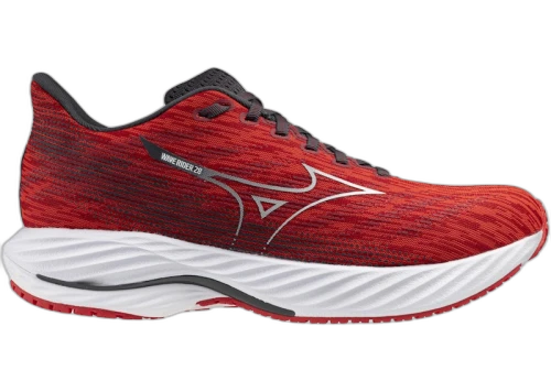 Mizuno Wave Rider 28 High Risk Red White