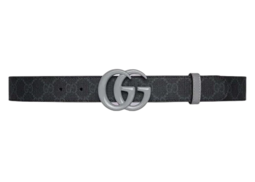 Gucci GG Supreme Monogram Belt Black/Grey