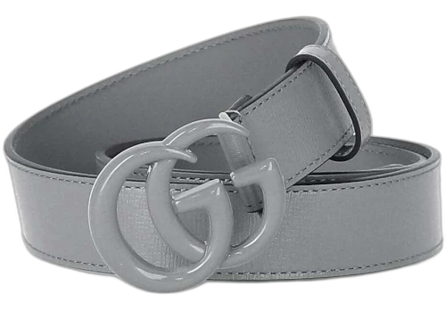 Gucci GG Marmont Thin Belt Grey