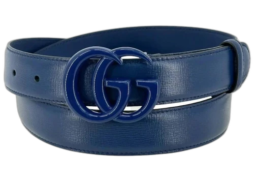 Gucci GG Marmont Thin Belt Blue