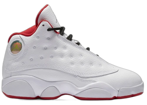 Jordan 13 Retro White University Red Black Metal Silver (PS)