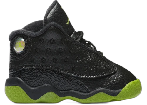Jordan 13 Retro Black White Altitude Green (TD)