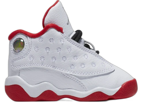 Jordan 13 Retro White University Red Black Metal Silver (TD)
