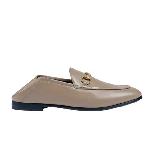 Gucci Leather Horsebit Loafer 'Mud ' (Women's)