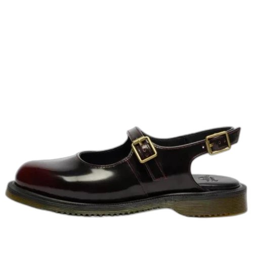 Dr. Martens Madaline Mary Jane Rub Off Leather Sling Back 'Cherry Red' (Women's)