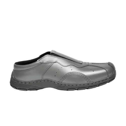 Dr. Martens Aurix Mule Satin Finish Gunmetal Satin Finish Leather