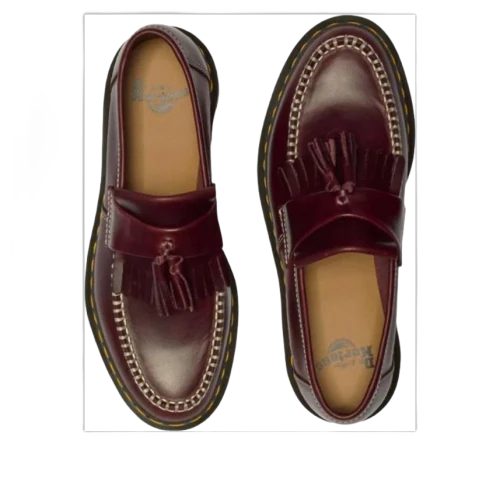 Dr. Martens Adrian Tassel Orleans Leather Loafers 'Cherry Red' (Women's)