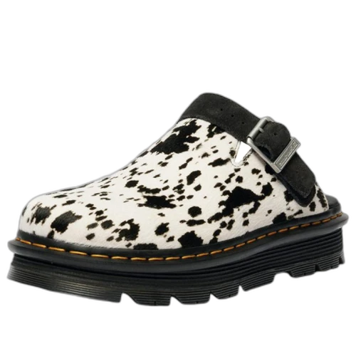Dr. Martens Zebzag Mule 'Dalmatian'