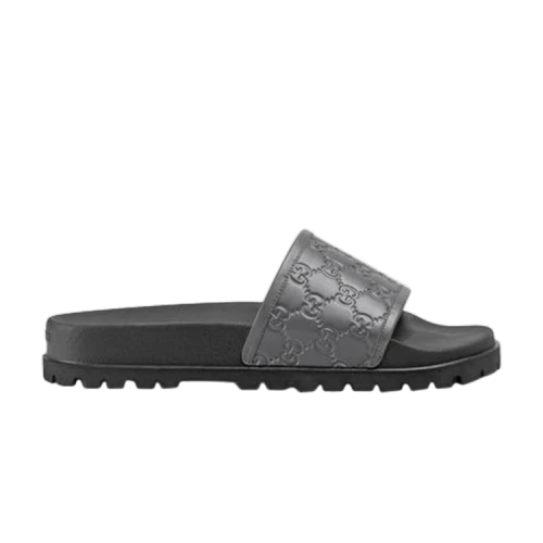 Gucci Signature GG Slide 'Graphite'