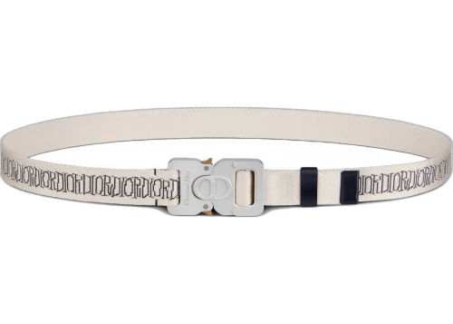 Dior And Shawn Belt 25 MM Beige/Navy Blue