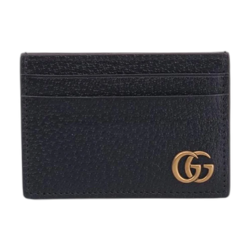 Gucci GG Marmont Leather Money Clip Black