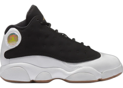 Jordan 13 Retro Black White Gum Medium Brown Metallic Gold (PS)