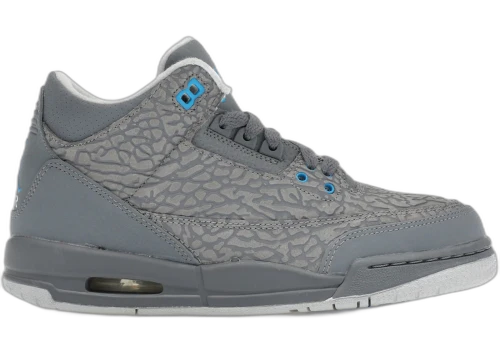 Jordan 3 Retro Flip Cool Grey Blue Glow (GS)