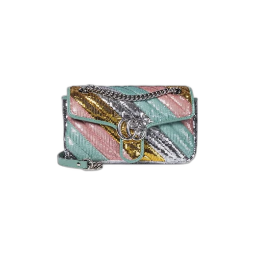 Gucci GG Marmont Small Sequin Shoulder Bag 'Multicolor'