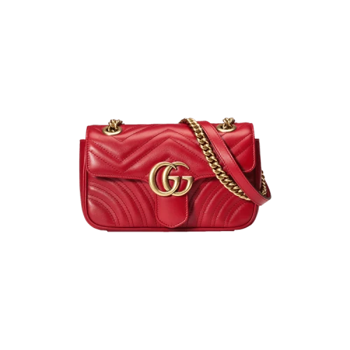 Gucci GG Marmont Matelassé Mini Bag 'Red'