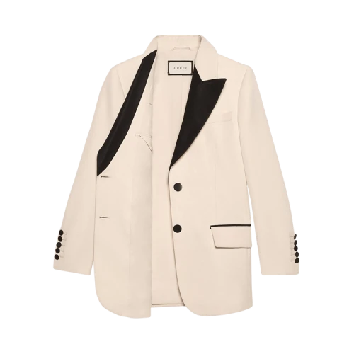 Gucci Single Rear Vent Blazer 'White'