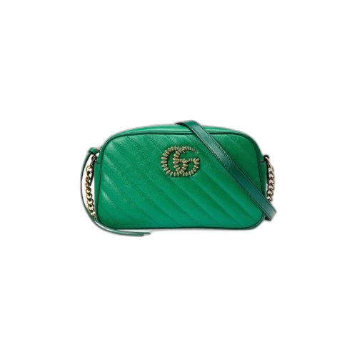 Gucci GG Marmont Small Shoulder Bag 'Green/Emerald'