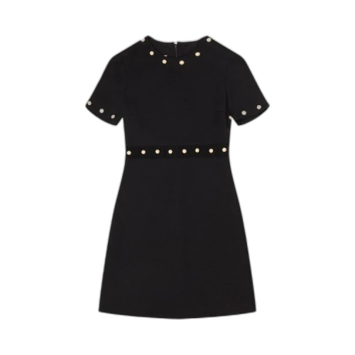 Gucci Pearl Button Dress 'Black'