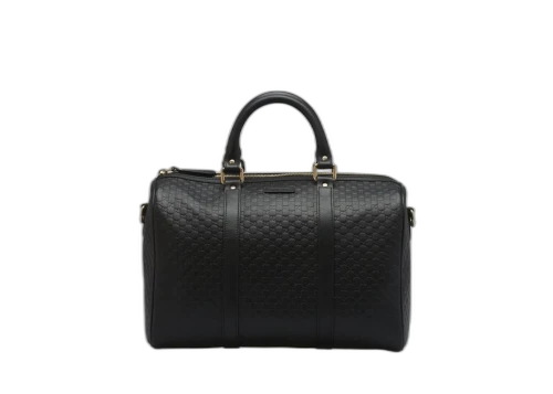 Gucci Boston Bag Satchel Microguccissima Black