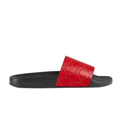 Gucci Signature Slide 'Hibiscus Red' (Women's)