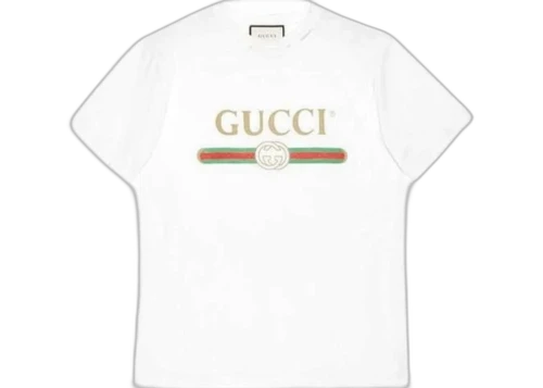 Gucci Women's Oversized Logo T-shirt Natural/White/Print