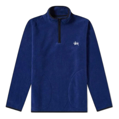 Stussy Unisex Polar Fleece Sweatshirt Blue