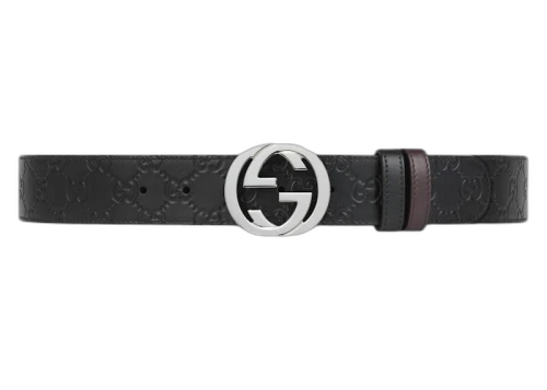 Gucci Reversible Signature Belt Black