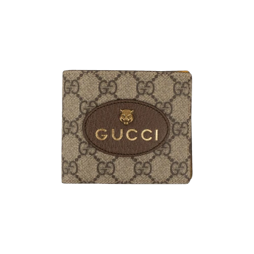 Gucci Neo Vintage Bi-Fold Wallet Ebony/New Maple Crop