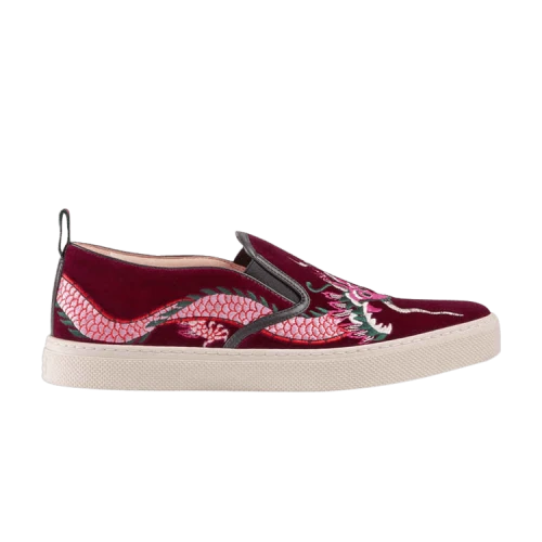 Gucci Velvet Slip-On 'Dragon'