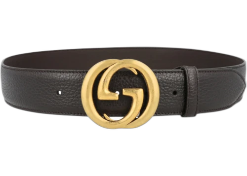 Gucci Interlocking G Leather Belt Cocoa