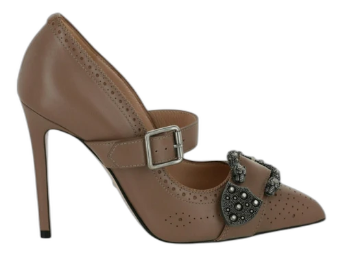 Gucci Dionysis Mary Jane Pumps Brown (Women's)