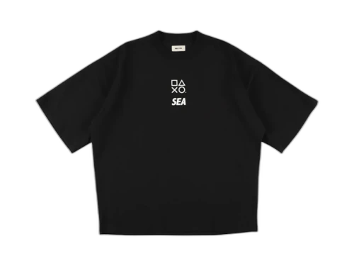 Playstation x Wind and Sea Team Tee Black
