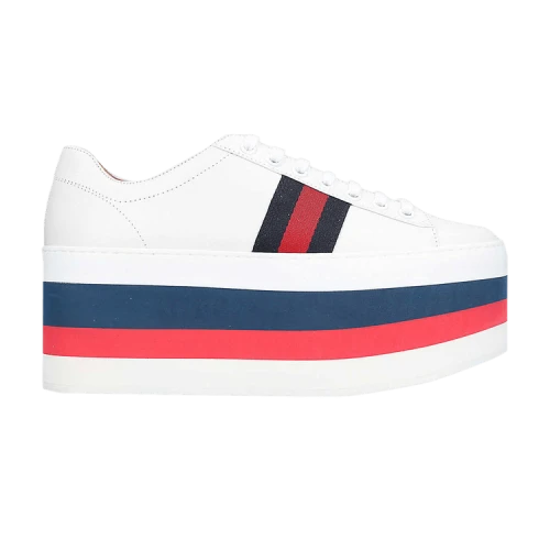 Gucci Peggy Leather Platform 'White' (Women's)