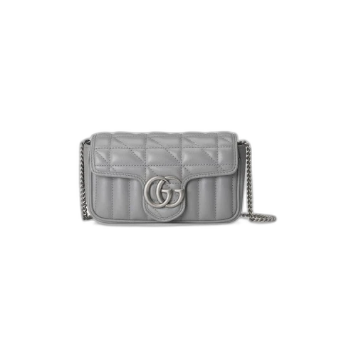 Gucci GG Marmont Super Mini Bag 'Deep Grey'