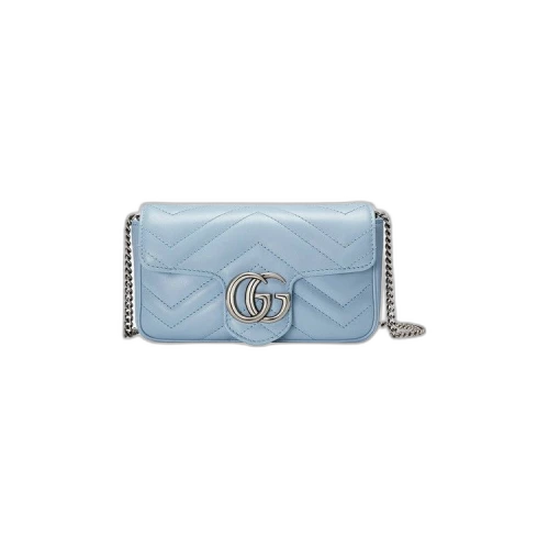 Gucci GG Marmont Super Mini Bag 'Pastel Blue'
