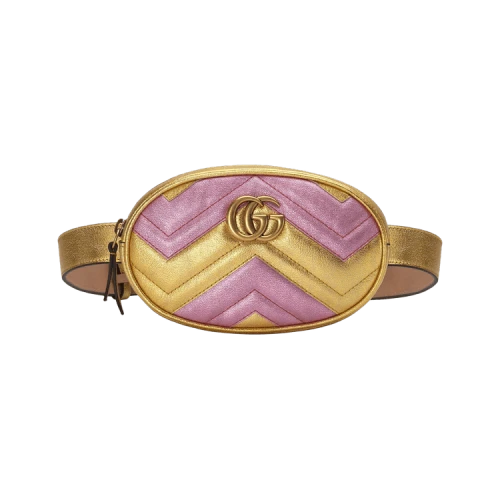 Gucci GG Marmont 2.0 Belt Bag 'Pink'