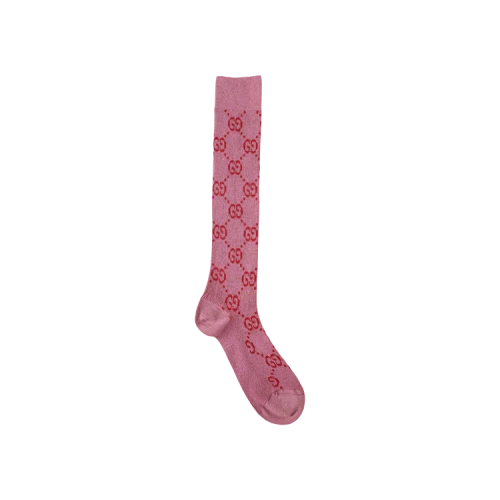 Gucci Lamé GG Socks 'Black/Light Grey'
